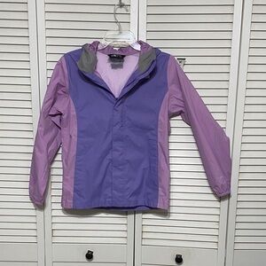 The North Face Two Tone Purple And Pink Lightweight Rain Coat Girls L 14-16